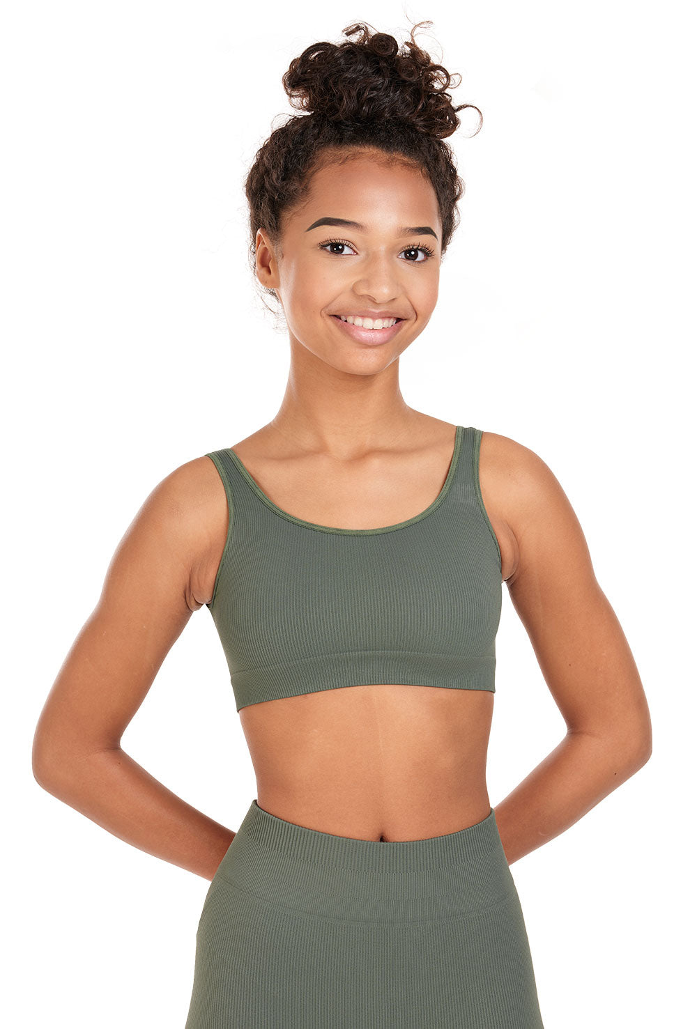 Capezio Ribbed Bra Top